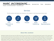 Tablet Screenshot of marcjacobson.com